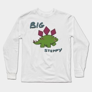 Big Steppy Meme Dino Long Sleeve T-Shirt